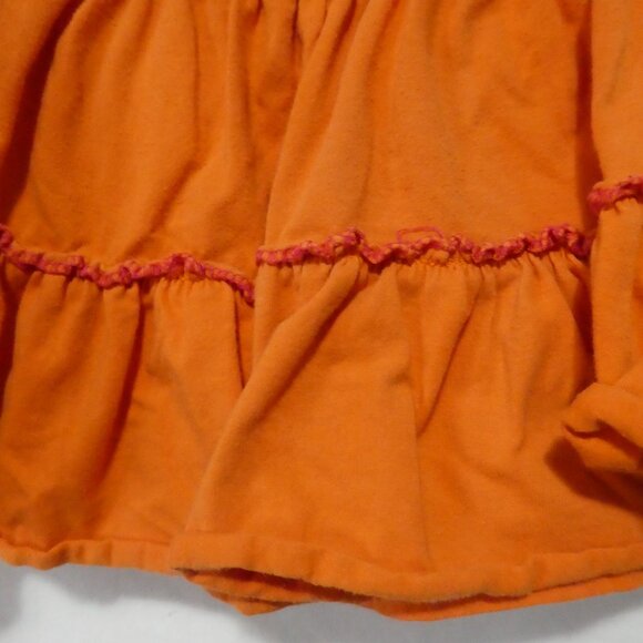 TANGERINE | size 12 | Vibrant Orange Ruffle Cotton Skirt - Skorts - Picture 13 of 14